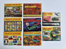 Vintage Matchbox Collectors Catalogs/Guides LOT  1967 - 1974 USA  8 Editions