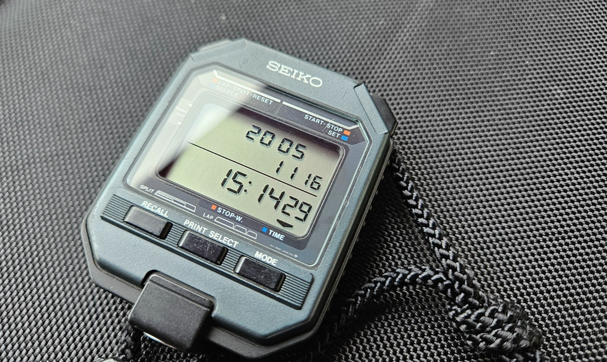 Vintage Seiko S111-5009 Back To The Future Doc Brown Stopwatch | eBay