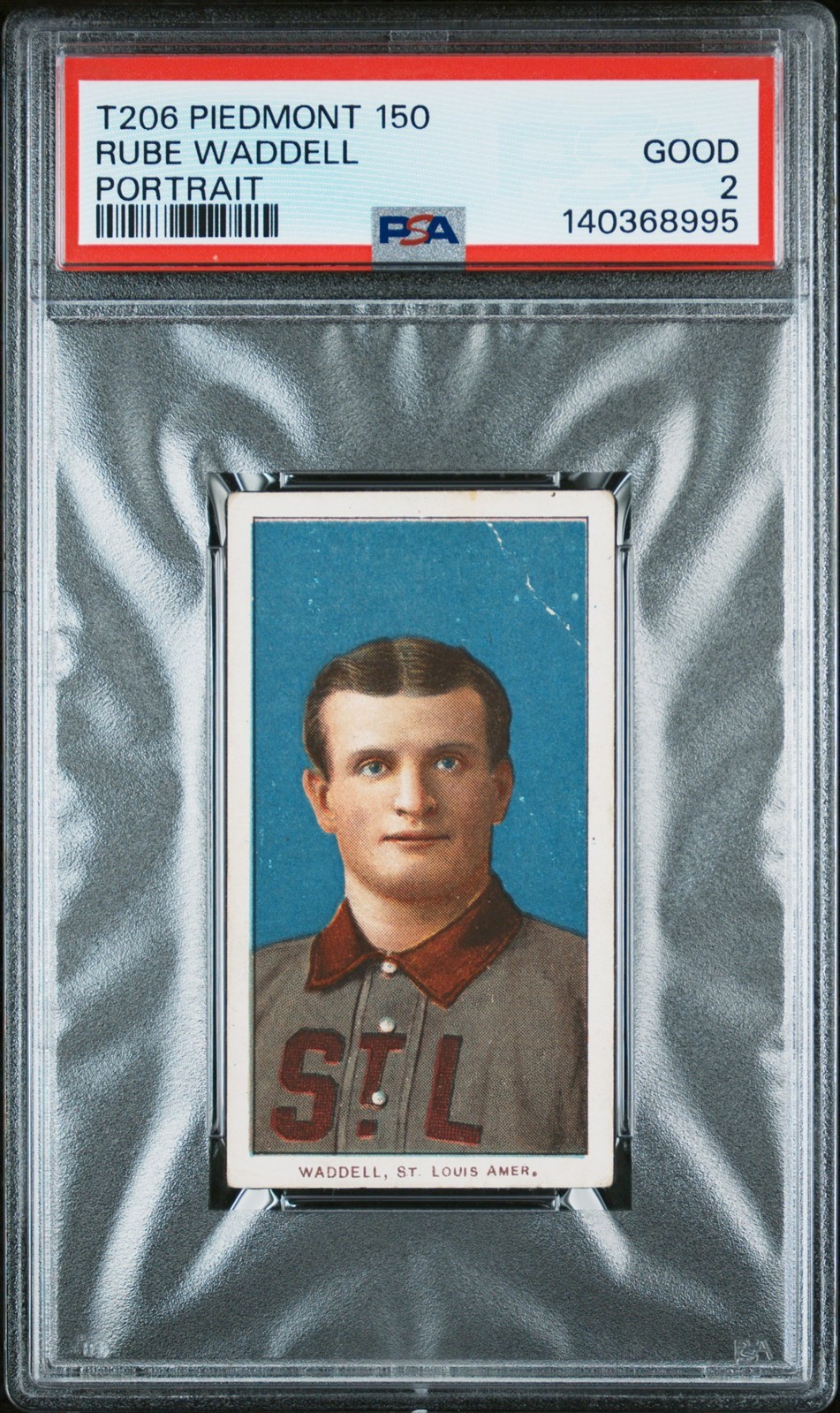 1909-11 T206 RUBE WADDELL Piedmont Portrait Pre-War Vintage PSA 2 GOOD *NICE!*