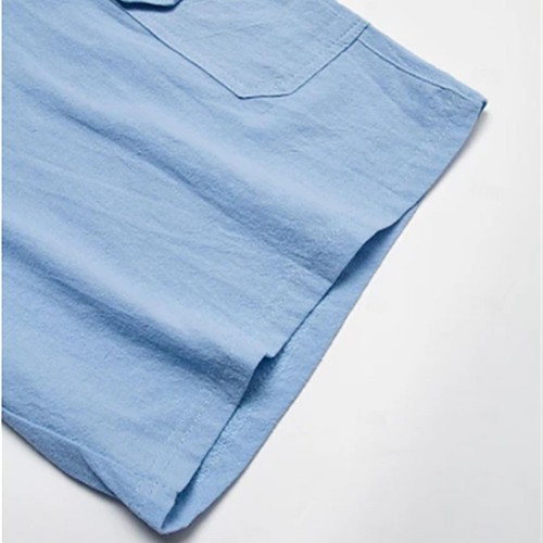Solid Color Mens Cargo Shorts for Summer Casual Outings and Beach Trips - Picture 6 of 18