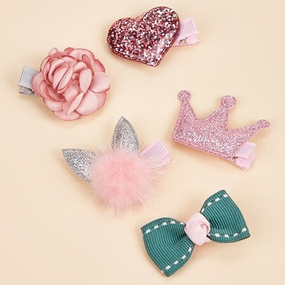 ­Small Dog Hair Clips Varies Patterns Fashionable Cute Safe Cat Grooming Hair