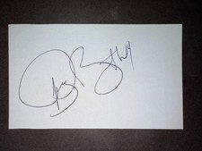 Joey Butler, RANGERS (2013 Debut) SIGNED 3x5 Index Card (HS)