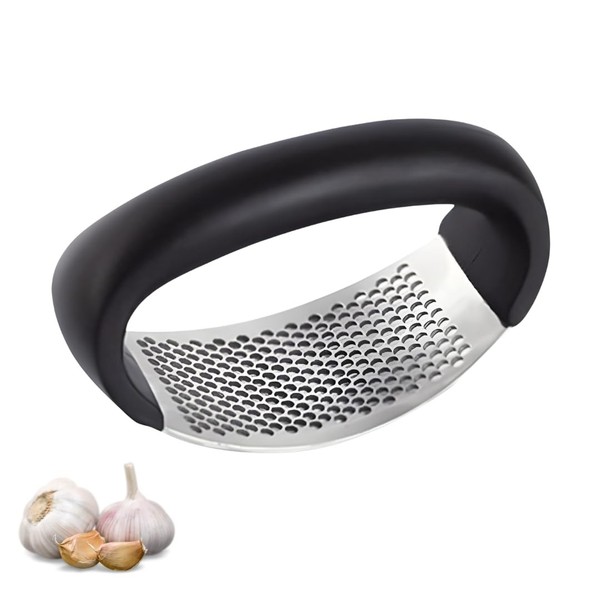 PARENCE.- Edelstahl Knoblauchpresse Kompakt Ergonomisch 10.5X5Cm-image
