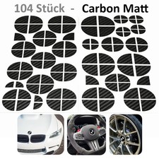 BMW Emblem Aufkleber Logo Vinyl 104x Carbon MATT E36 E46 E60 E90 E91 E92 F80 F82