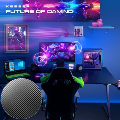 160cm Gaming Desk | Ergonomic Z-Form with Headphone Hook & Cup Holder