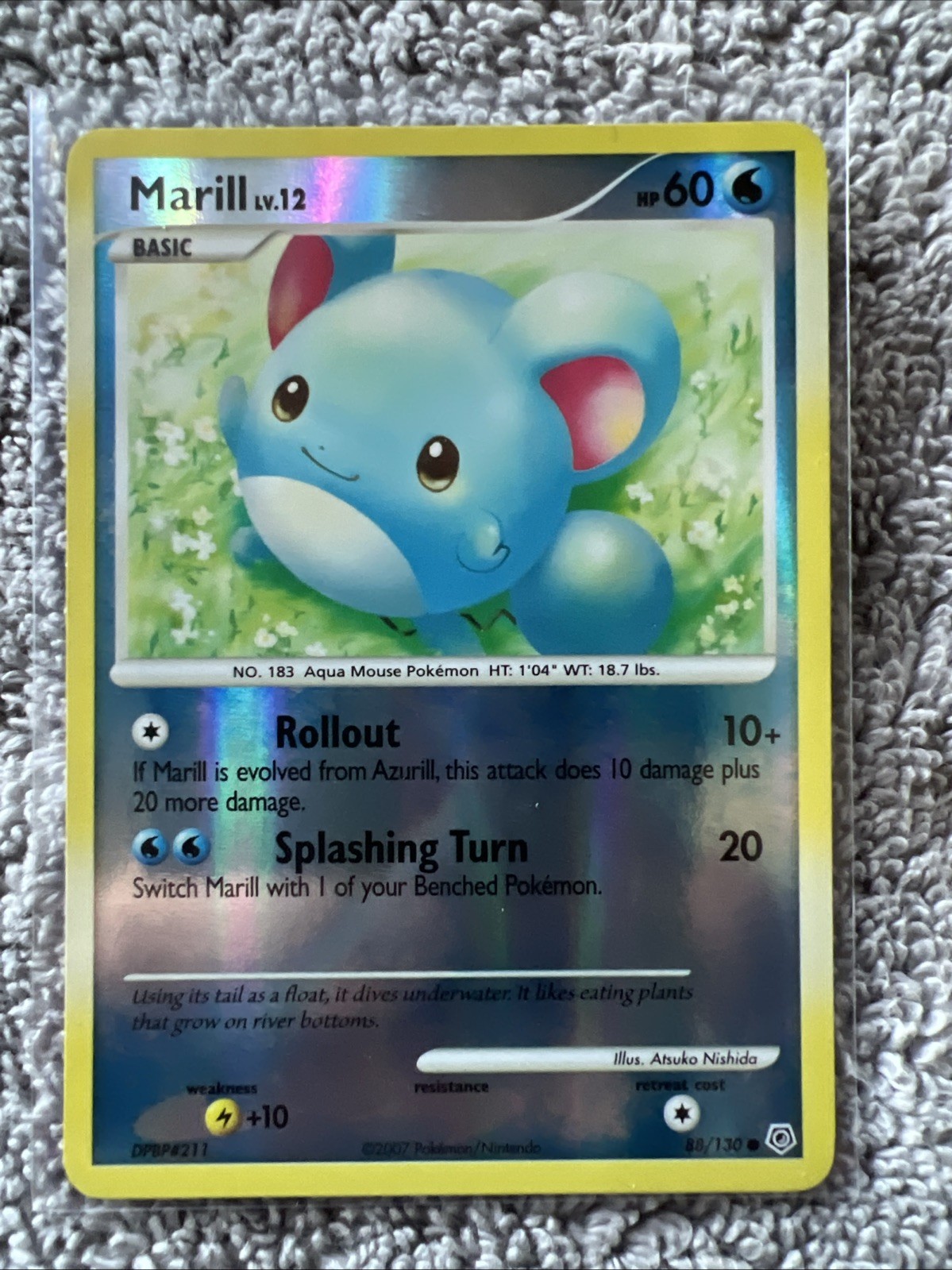 Marill 88/130 Diamond and Pearl Reverse Holon NP