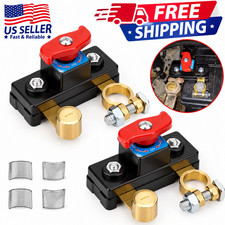 2pcs 12v 24v Battery Disconnect Terminal Switch Kill Isolator Cut Off For Car Rv