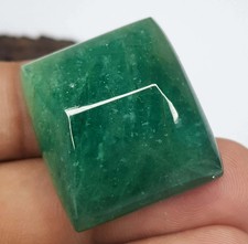 Zambian Emerald Sugarloaf Cabochon: Natural Green Loose Gemstone, 84.26 CT