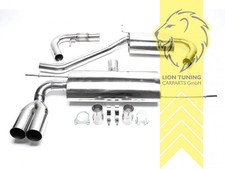 TA Technix Edelstahl Gruppe A Sportauspuffanlage für Audi A3 8P 2x76mm scharf