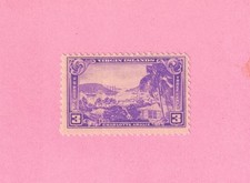 USA Scott 802 Virgin Islands - Charlotte Amalie 1 USPS Stamp