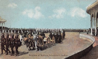 0724. Britisch Indianer Raj. Überprüfung der einheimischen Retainer. Unbespielt. Shurey's