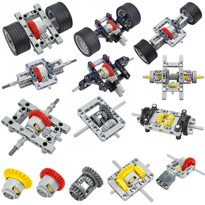 Part 62821 Technic Differential Gear 28 Teeth Round Axle For Lego