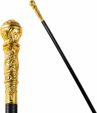 Walking Cane Costume, Vintage Staff Prop Stick Accessories for Dress Canes, Part