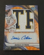 2024-25 Bowman Best U Sonia Citron RC Orange Geometric Jumbo Patch Auto #25/25