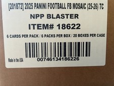 2025 Panini Mosaic Football Trading Card Factory Sealed Blaster Box Case