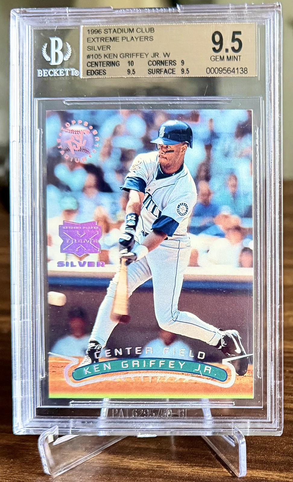 1996 Stadium Club Extreme Players Silver Ken Griffey Jr BGS 9.5 Pop 1 No 10’s