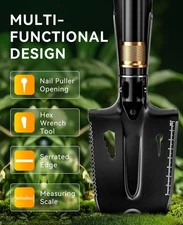 Shovels for Digging, Camping Shovel, Portable Shovel for Gardening, Digging, ...