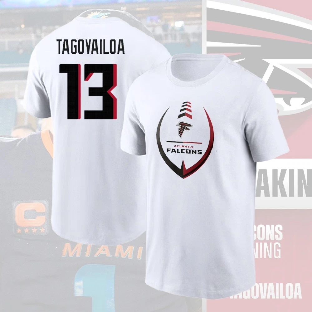 Tua Tagovailoa #13 Atlanta Falcons 2026 Player Name & Number