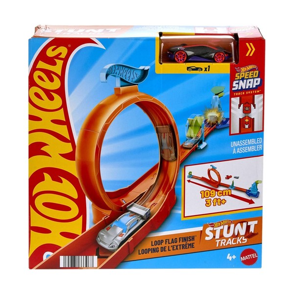 Mattel Hot Wheels Hot Wheels Stunt - Hot Wheels Stunt Track Loop Flag F - Figur-image