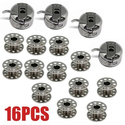 2 set Class 15 Bobbin Case & Bobbins FOR Front Loading Domestic Sewing Machines