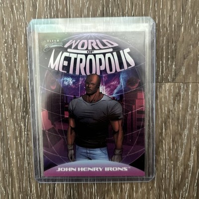 2025 UD Fleer Superman PULSAR WORLD OF METROPOLIS JOHN HENRY IRONS WM-6 HOLO