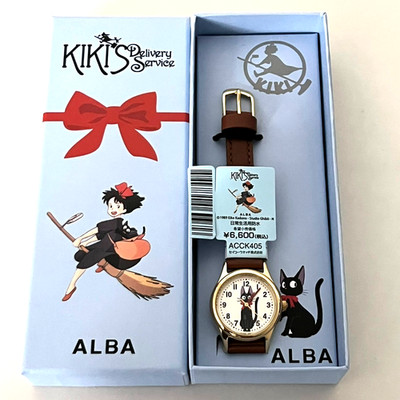 SEIKO ALBA ACCK405 Studio Ghibli Watch Anime Movie Kiki's Delivery Service Jiji