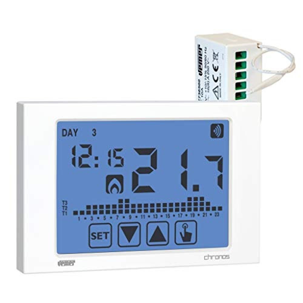 Vemer SpA VE486700 Termostato, Bianco - NUOVO