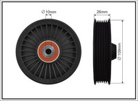 Caffaro 85-99 Umlenk-/FüHrungsrolle, Keilrippenriemen FüR Infiniti,Jeep,Mercedes
