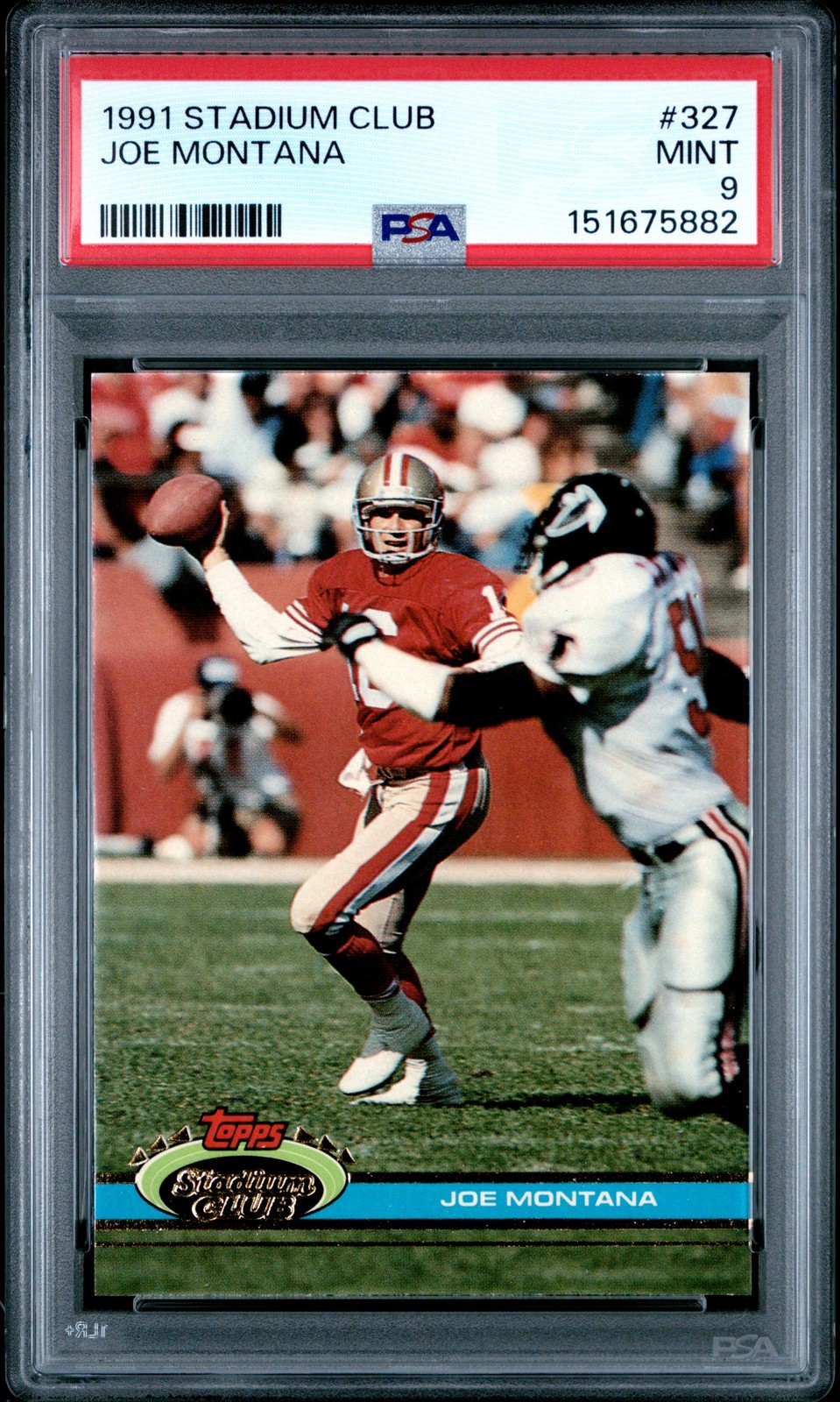 1991 STADIUM CLUB #327 JOE MONTANA PSA 9