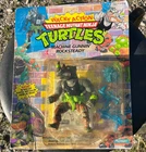 Vintage 1991 TMNT Wacky Action Machine Gunnin' Rocksteady  MOC Unpunched
