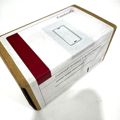 Control4 Wireless 2-Button Keypad #C4-KP2-Z-W  (White)