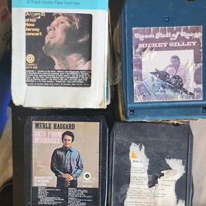Country 8-Track Cartridge Stereo Lot: Merle Haggard Okie From Muskogee Capitol