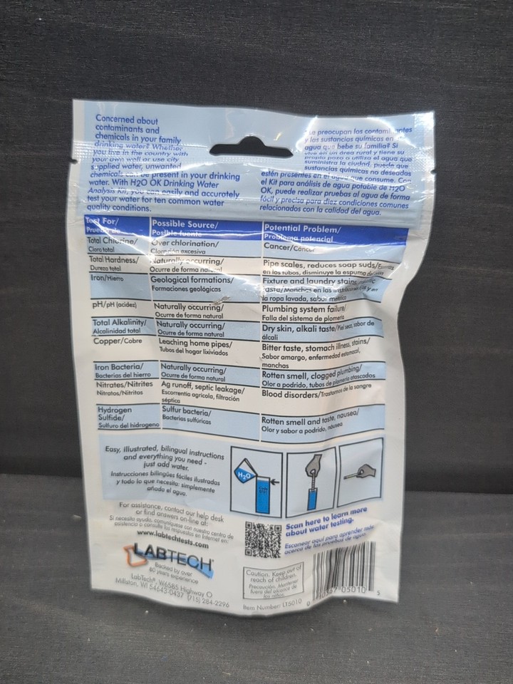 LabTech H2O OK Plus Complete Water Analysis Testing Kit 0150 LT5015 | eBay