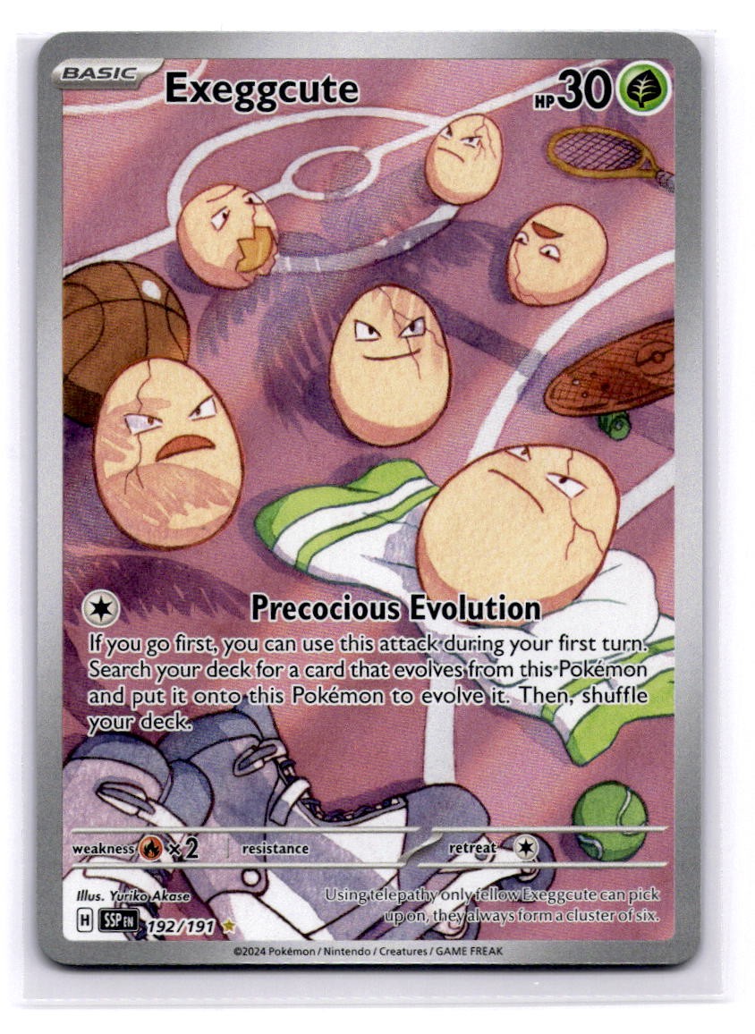 Exeggcute Illustration Rare SV08: Surging Sparks 192/191 LP-NM