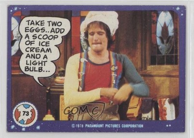 1978 Mork & Mindy Take Two Eggs Add A Scoop of Ice Cream and Light Bulb #73 1hx3
