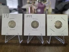 Lot of 3 P Barber Dimes 1898, 1899 & 1913 Refer to Pics for Condition. Read Desc