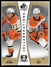 2025-26 SP Authentic #CLB-1 Troy Terry / Frank Vatrano Collaborations Blue