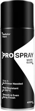 Pro-Spray 3-in-1 Heat Resistant Radiator Paint, White Gloss Non-Yellowing, 100Â
