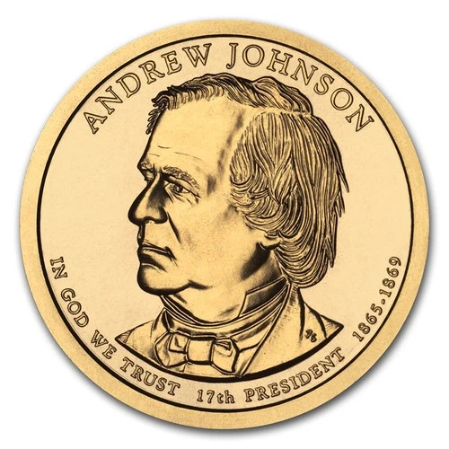 2011-D Presidential Dollar Andrew Johnson — photo from the most recent tracked eBay sale