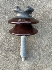 ⚡️Porcelain Large Electric 11kv powerline Insulator & Mount Bar P18900CG 2001 ⚡️