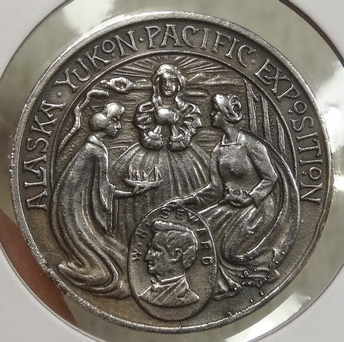 SH 16-1 SP, 1909 Alaska-Yukon-Pacific Exposition Official Medal, Loop Removed