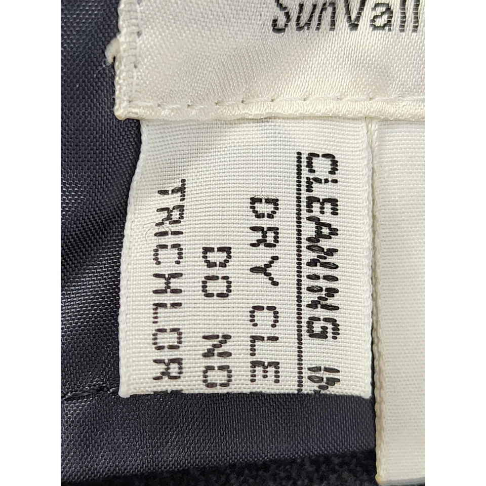 Pantalones de esquí vintage años 80 Peregrine tiro alto lana estribo talla 10L negros elásticos Foto 4 de 4