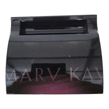 MARY KAY Compact Cosmetic Case Refillable Black with Mirror and Brush New in box
