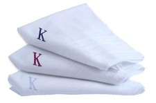 Mens 16x16 Inch 100 Cotton Handkerchiefs Pocket Squares Machine Wash 3 PCS