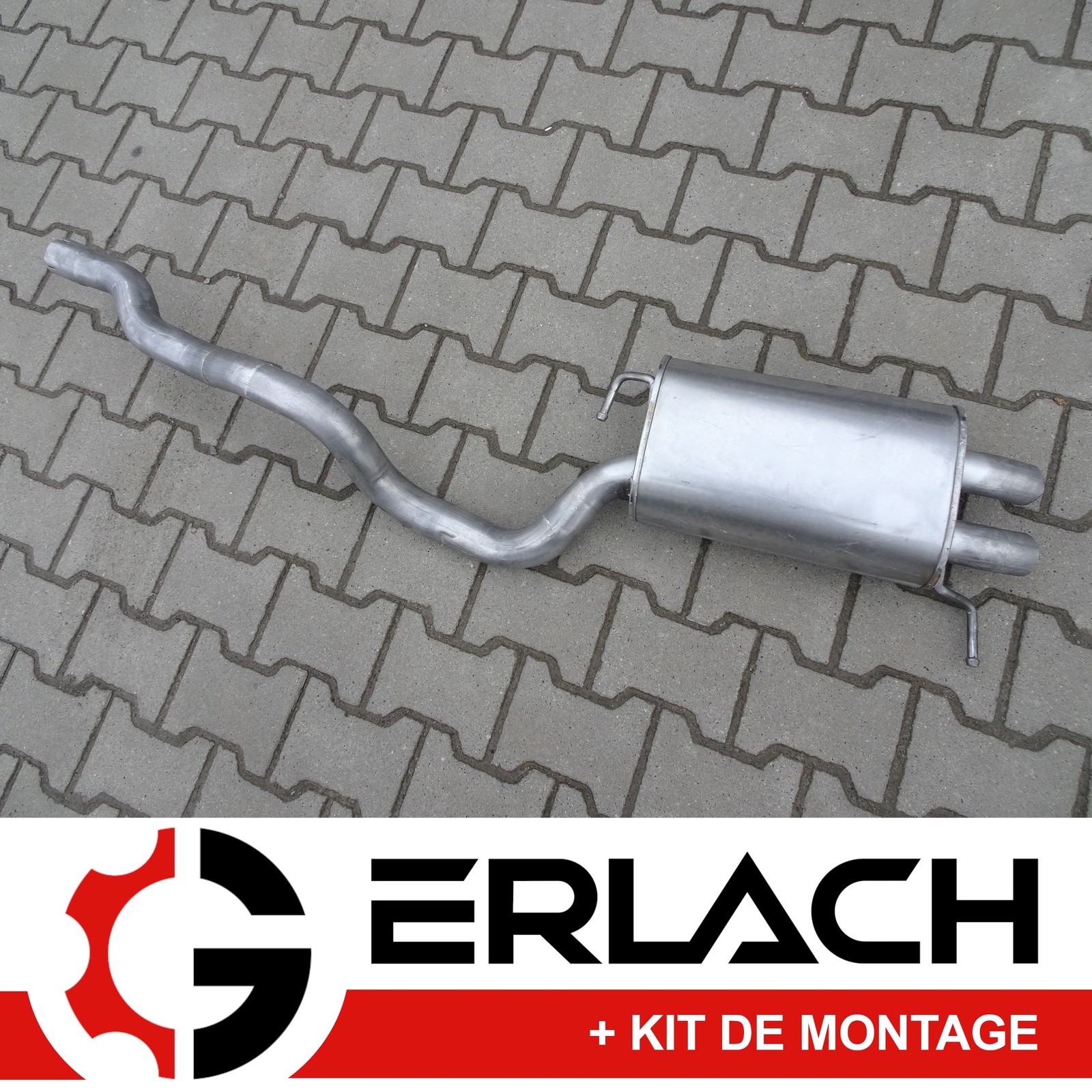 Silencieux arriere de rechange pour entretien VW Transporter T5 TDI 4x4