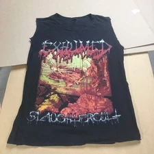 2000 Exhumed Slaughtercult One Nation Under Gore Tour Black Shirt Adult Medium