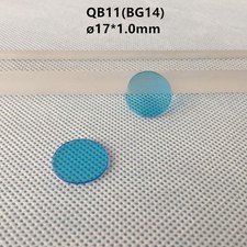 17 1.0mm QB11 blue optical glass filter lens BG14