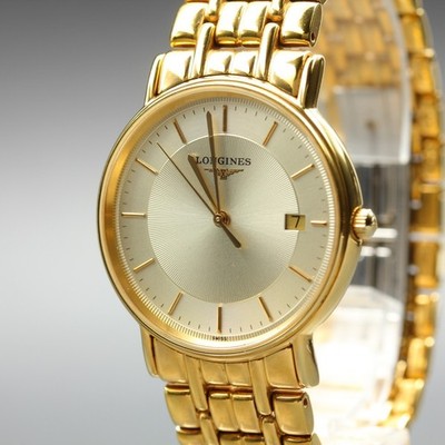 LONGINES Grand Classic Herrenuhr Vintage Quarz L4.720.2 Datum 33mm Near Mint