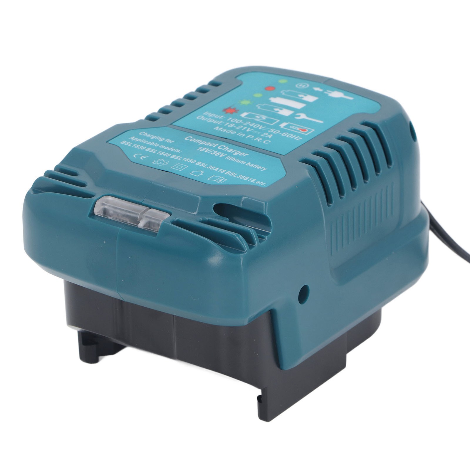 Portable Mini Lithium Battery Charger Compact For HIKOKI BSL1830 BSL1840 BSL1850