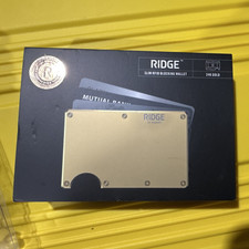 Ridge Gold Slim Fold Wallet with Money Clip, ...